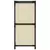Ormarić za pohranu s 4 platnene košare krem 63x30x71 cm čelični