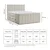 Vijolična boxspring postelja s prostorom za shranjevanje 200x200 cm Tasca – Maison de Reve