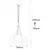 Opviq Luster Sivani-MR-313, 30 cm, 3xE27, Bakarne boje