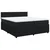 Vidaxl Box spring postelja z vzmetnico črna 200x200 cm žamet