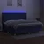 Vidaxl Box spring postelja z vzmetnico LED modra 200x200 cm blago