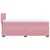 Vidaxl Box spring postelja z vzmetnico roza 90x190 cm žamet