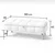 Hanah Home Sara tapacirana klupa s prostorom za odlaganje 90 × 45 × 35 cm, bež