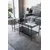 Hanah Home Perla set klub stolova, crna / dimljeno staklo
