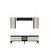 Hanah Home TV komoda Didema 150, antracit / travertin