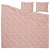 RODGERSIA Jorganska navlaka i 2 jastučnice, roze/bela, 200x200/50x60 cm