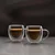Set skodelic z dvojnim steklom za esspresso 80ml 2 kosa
