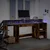 Radni stol s LED svjetlima boja hrasta 200x55x91 cm drveni