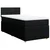 Vidaxl Box spring postelja z vzmetnico črna 100x200 cm blago