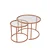Hanah Home set klub stolova Orange-Trs-60-42-Nrd-Srk, narandžasti