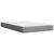 Vidaxl Boxspring postelja z vzmetnico svetlo siva 120x190 cm blago
