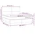 Greatstore Box spring postelja z vzmetnico LED modra 160x200 cm blago