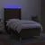 vidaXL vidaXL Box spring postelja z vzmetnico LED temno rjava 100x200cm blago, (20724034)