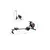 FITFIU FITNESS Drag rowing machine RA-100 black