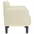 Sofa fotelja s naslonima za ruke krem 54 cm umjetna koža