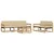 Set vanjskih sofa 6 pcs Bijela i bež 79 x 79 x 37 cm