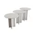 Hanah Home Set klub stolova Leo, 2 komada, Prljavo beli