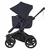 Bugaboo - Voziček Donkey 6 Mono, Black/Deep Indigo-Deep Indigo
