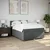 Vidaxl Box spring postelja z vzmetnico temno siva 160x200 cm blago