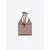 Bershka Top z naramnicami  temno rjava / roza