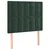Vidaxl Box spring postelja z vzmetnico LED tem. zelena 90x190 cm žamet