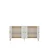 Hanah Home komoda Slim 150, 150 cm, hrast Sapphire / bela / zlatna