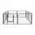 Rebel Modularni kavez ogradica za pse Animals RA-1206, 80x60 cm, Crni