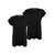 Urban Classics Womens T-Shirt - 2 Pack - Black+Black