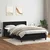 Vidaxl Box spring postelja z vzmetnico črna 160x210 cm žamet