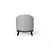 Atelier del Sofa Fotelja Leon 90x82x75cm Svetlosiva