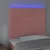 Vidaxl vidaXL Vzglavje postelje z LED svetlo roza 100x5x118/128 cm žamet