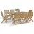 Sklopive vrtne stolice 8 kom 54x61x88 cm od drva bagrema