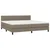 Vidaxl Box spring postelja z vzmetnico taupe 200x200 cm blago