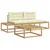 Set vanjskih sofa s jastukom Bijela 79 x 79 x 37 cm Poliester