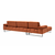 ATELIER DEL SOFA Ugaona garnitura Mustang Small Left Orange