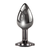 Evolved Black Gem Anal Plug Small Dark Metal