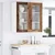 Vidaxl Viseča omarica Riga Star les 40 x 31 x 80 cm Konstruiran les