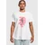 Mister Tee Majica Pray Neon Skull neonsko oranžna/črna/bela