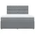 Vidaxl Box spring postelja z vzmetnico svetlo siva 180x200 cm blago
