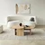 Hanah Home Set kafenih stočića, 105x35cm, Krem