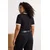 Trendyol Curve Ženska majica Tbbss25Bf00014, Crna