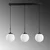 Opviq Luster Orbital-20-14051, 87x20x120cm, IP20, Crno-beli