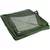 Ponjava zelena - srebrna 3x7 m 130 g / m2