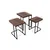 Lessentiel Maison Set klub stolova, 3 komada Ce Metal Zigon Orah