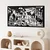 Opviq Zidna dekoracija Picassso, 85x40 cm, 1.5 mm, Crna