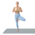 REBEL ACTIVE Strunjača (prostirka) za jogu, pilates i fitnes, 183x61 cm, debljina 1 cm, materijal TPE, siva boja, model RBA-3158-GY