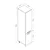 Hanah Home kuhinjski element Minar 3469, 45 cm, beli / antracit