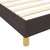 Vidaxl Konstrukcija postelje Temno rjava 140 x 200 cm blago
