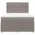 Vidaxl Box spring postelja z vzmetnico taupe 140x200 cm blago