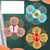 shumee Fidget spinner s priseskom, senzorični, 3 kosi